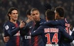 Cavani, Mbappé, Bernat e Neymar - PSG x Guingamp