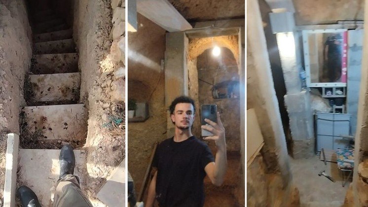 Andres Canto não tem diploma de engenharia, mas também ganhou fama ao criar uma caverna subterrânea