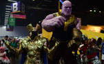 O Thanos gigantesco fez sucesso na CCXP 23 e tirou fotos com os participantes