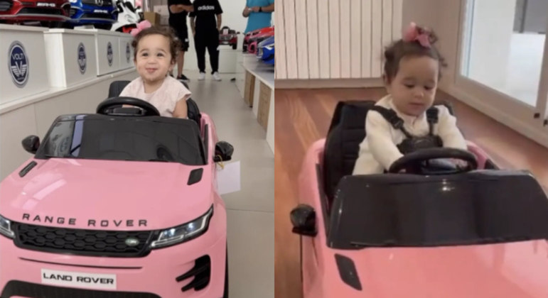 Militão publicou um vídeo nos stories em que Ceci aparece andando em um carro em miniatura. O modelo imita um Range Rover na cor rosa e está à venda no Brasil por R$ 3.800. O brinquedo é elétrico, tem efeitos sonoros, um painel com DVD, farol e pode ser conduzido pela própria criança sentada no carro ou por controle remoto. 