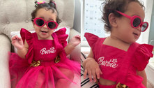 Filha de Karoline Lima e Éder Militão conquista a web ao usar roupa da Barbie: 'Melhor divulgação do filme'