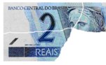 4. Encaminhamento de cédulas mutiladas para exame no Banco CentralO Banco Central possui um serviço para exame de cédulas que suscitam dúvidas quanto à sua valorização. Dessa forma, essas cédulas podem ser entregues à rede bancária, que, mediante recibo, deve acatá-las e encaminhá-las ao Banco Central para análise e possível valorização. A seguir, estão listados alguns exemplos de cédulas que não possuem um fragmento com mais da metade do seu tamanho original, mas que podem ser entregues aos bancos para serem remetidas ao Banco Central para exame de valorização