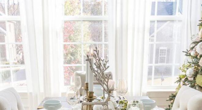 Ceia de ano novo branco