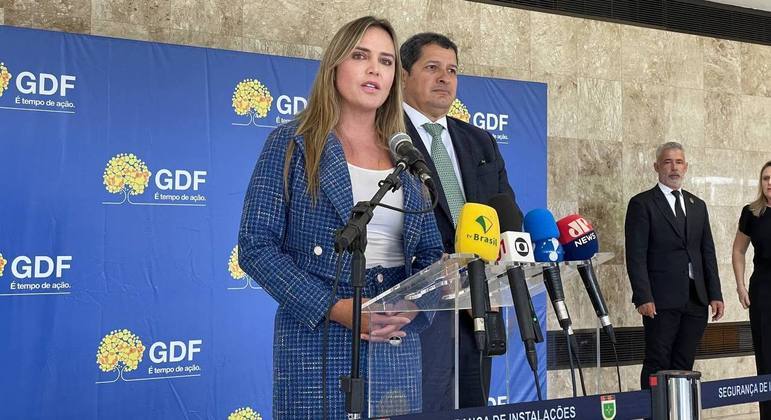 A governadora em exercício do DF, Celina Leão