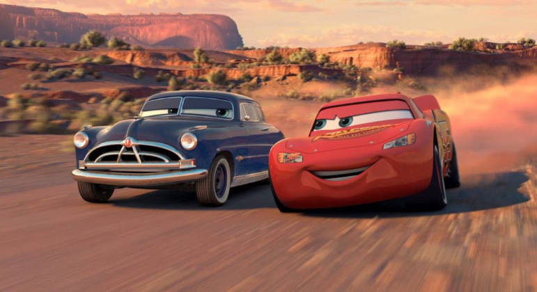 Cena do filme 'Carros', animação da Pixar