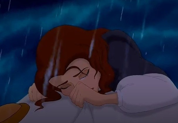 Cena número 19: Bela chora a morte da Fera, e diz que o ama. Isso quebra o feitiço e faz com que todo o castelo volte à sua forma humana e com vida.