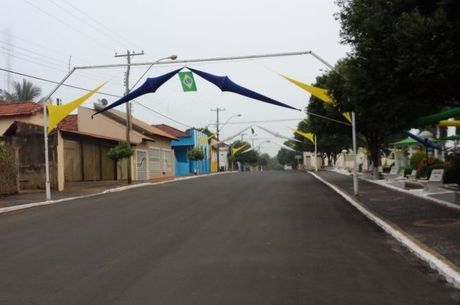Centro de Uru, segunda menor cidade de SP