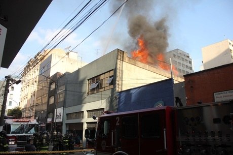 Incêndio em loja na rua General Osório