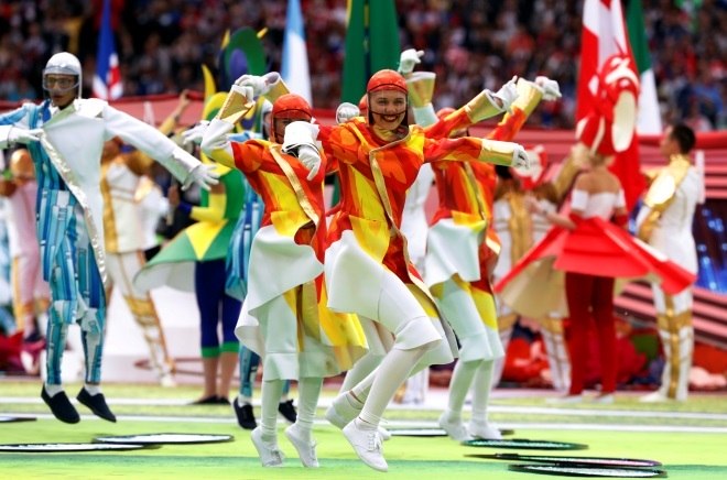 Os melhores momentos da cerimônia de abertura da Copa do Mundo 2018