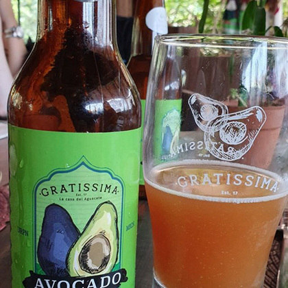Cerveja de abacate - Gratissima Avocado Ale - A cerveja também leva pimenta e alho que, associados ao abacate, tornam a cerveja uma espécie de guacamole alcoólica. 