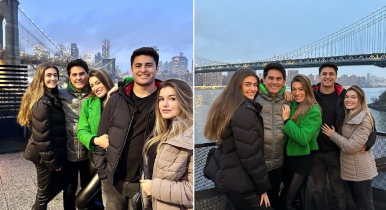 Cesar Filho está curtindo os dias de folga nos Estados Unidos. Na companhia da família, o apresentador do Hoje em Dia já passou por Nova York e Las Vegas. Nas redes sociais, ele tem dividido fotos e vídeos dos passeios que tem feito por lá