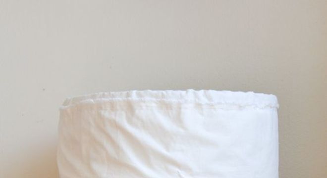 cesto organizador - cesto de metal forrado 