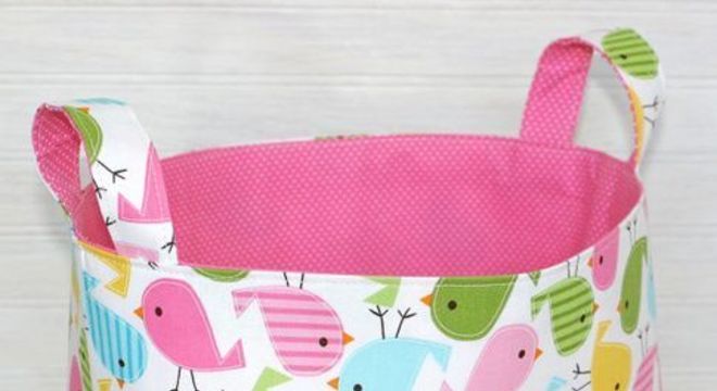 cesto organizador - cesto de passarinhos 