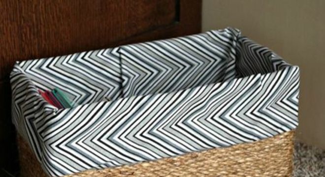 cesto organizador - cesto de vime simples 