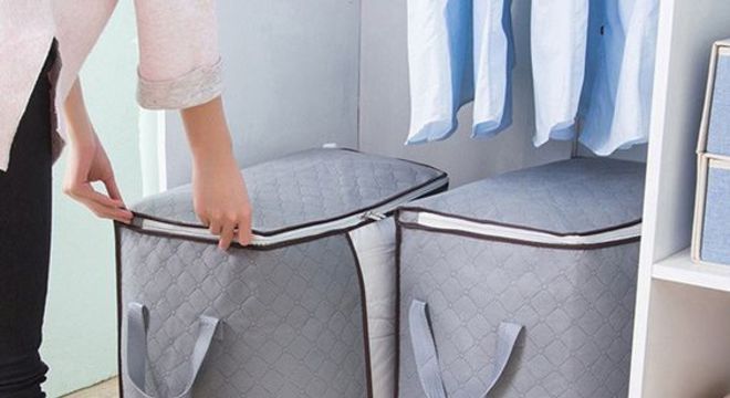 cesto organizador - cestos de edredom 