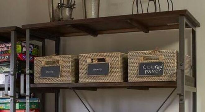 cesto organizador - cestos de vime com brinquedos 