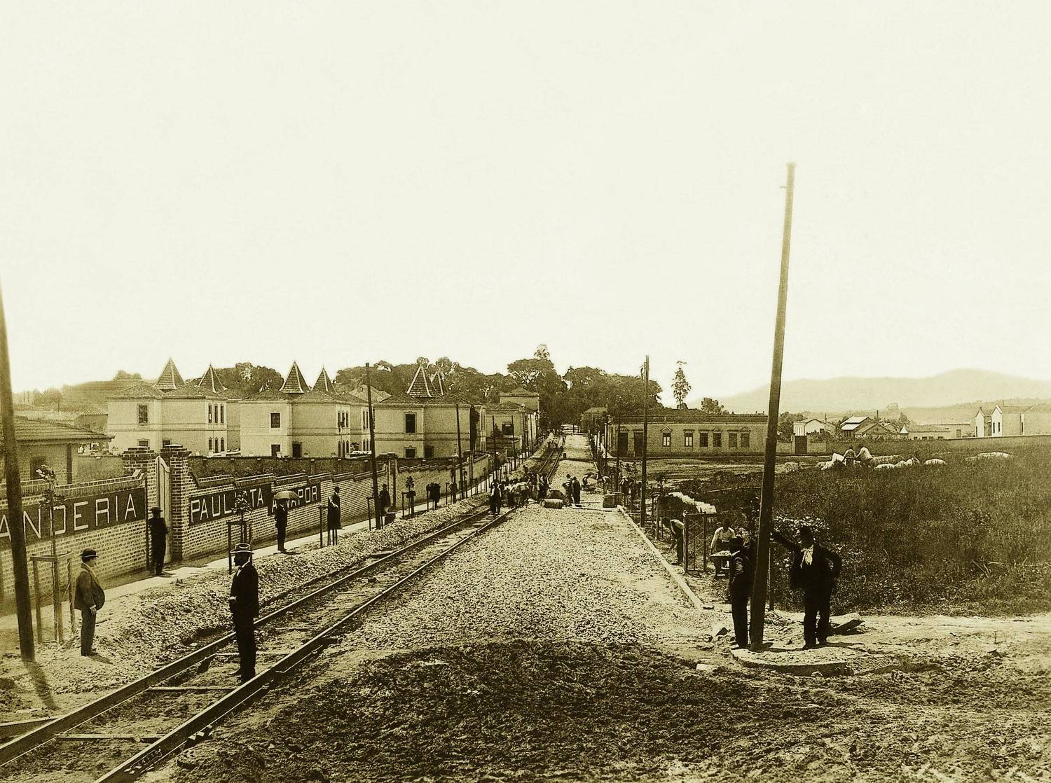 Chácara do Carvalho em 1910, local que deu origem ao bairro da Barra Funda (Arquivo / Estadão Conteúdo 01/01/1910)