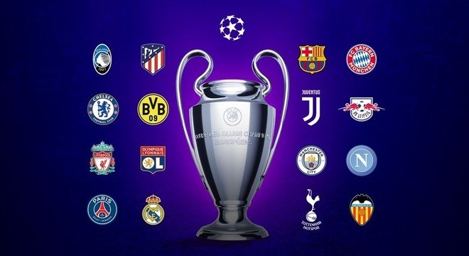 Os dezesseis clubes das oitavas-de-final da Champions League 2019/20