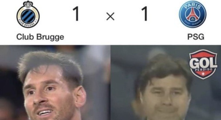 Champions League: os melhores memes de Brugge 1 x 1 Paris Saint-Germain