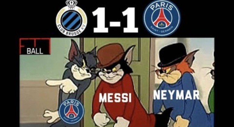 Champions League: os melhores memes de Brugge 1 x 1 Paris Saint-Germain