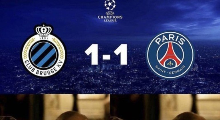 Champions League: os melhores memes de Brugge 1 x 1 Paris Saint-Germain