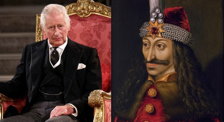 O rei Charles 3º afirma ser parente do conde Drácula