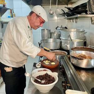 Chef Fernando na cozinha