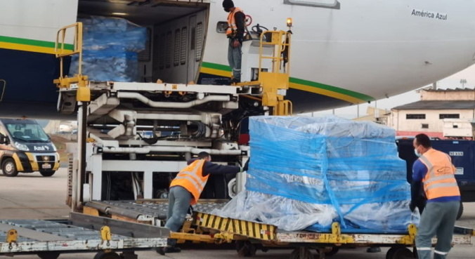 Lotes chegaram ao aeroporto de Viracopos entre os dias 25 e 26 de junho