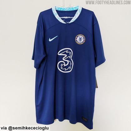 Chelsea: camisa 1 (vazada na internet) / fornecedora: Nike