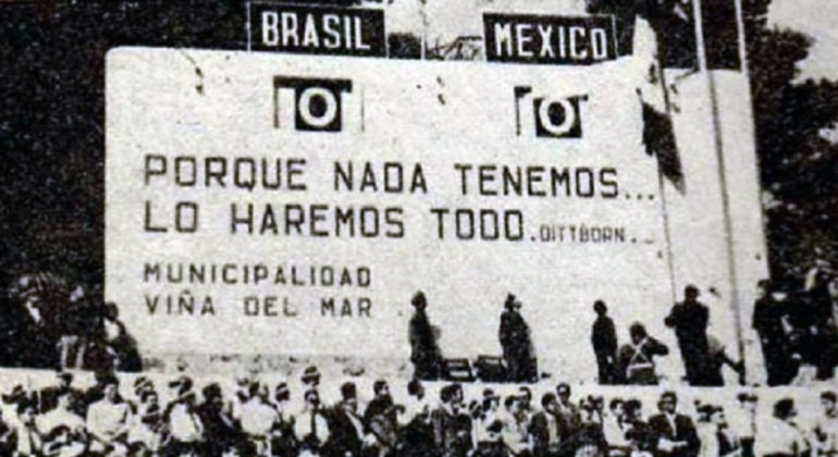 Chile/62, jogo do Brasil em Viña del Mar