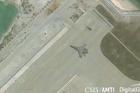 Imagem de satélite mostra bombardeiro chinês