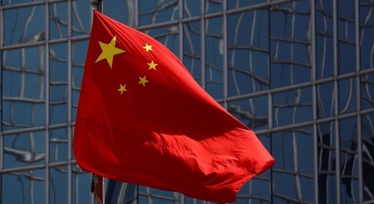 Bandeira da China em Pequim, capital do país
