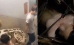 Um chinês foi duramente castigado após ter sido flagrado com uma suposta amante na cama, em Maoming, cidade ao sul do país asiático