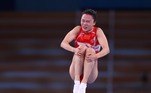 A medalha de ouro de Zhu Xueying foi conquistada na ginástica de trampolim, uma prova que exige aspectos técnicos e estéticos muito rigorososCONFIRA: Jogador do City é afastado após múltiplas acusações de estupro