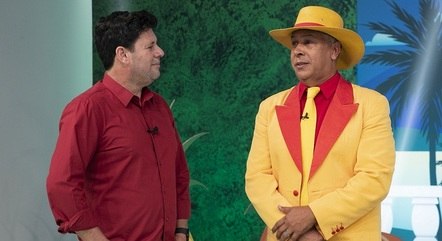 Repórter Michael Keller e Chiquinho, amanhã, no "Domingo Espetacular"