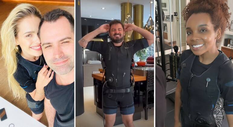 Choquinho dos famosos: saiba como é e para que serve um treino de eletroestimulação
