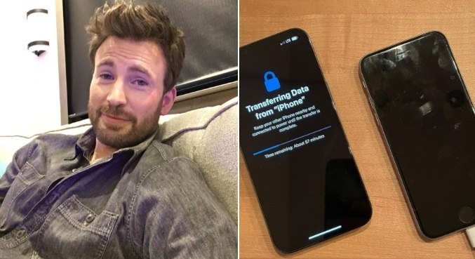 Modelo de celular usado por Chris Evans foi lançado em 2015
