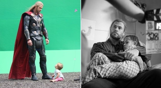 Filha de Chris Hemsworth participa de 'Thor: Amor e Trovão'
