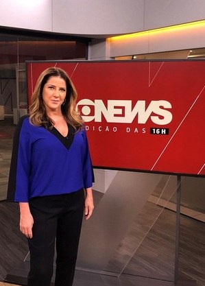 Christiane Pelajo apresenta a 'Edição das 16h', na GloboNews