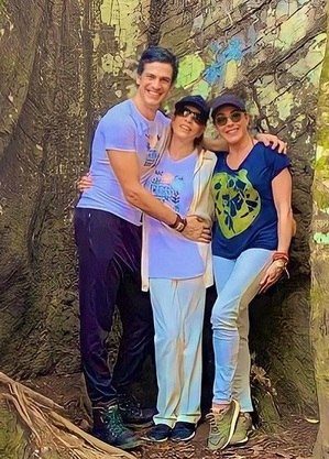 Mateus Solano, Liége Monteiro e Christiane Torloni na Amazônia