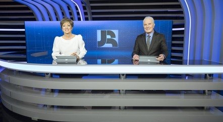 Christina Lemos e Celso Fretas no "JR"