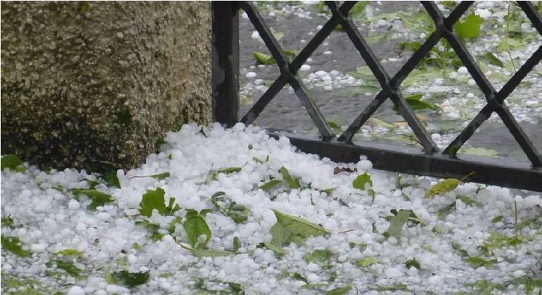 Chuva de granizo deve atingir a região Sul