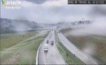 A chuva durou cerca de 21 minutos