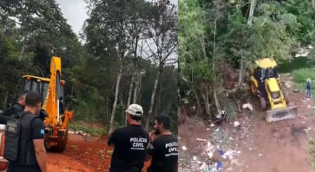 Policiais realizam buscas em cemitério clandestino no Mato Grosso
