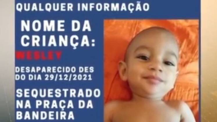 No primeiro pronunciamento da família do pequeno Wesley, de apenas 1 ano e 10 meses, eles&nbsp;disseram que o bebê havia sido sequestrado em uma praça no dia 29 de dezembro de 2021