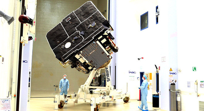 Satélite europeu já concluiu etapa de testes e está pronto para ir à Flórida, de onde será lançado
