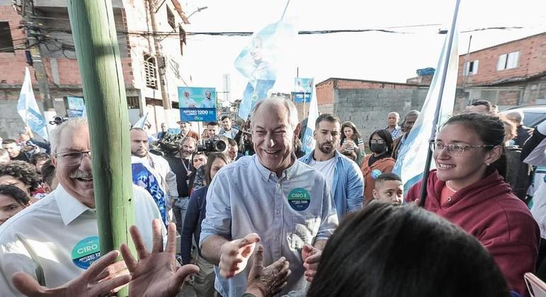 Ciro Gomes em caminhada na zona leste de São Paulo
