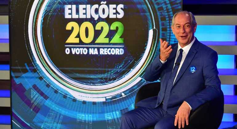 Ciro Gomes participa de sabatina na Record TV veja imagens