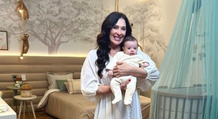 Claudia Raia e o filho caçula, Luca