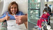 Claudia Rodrigues recebe alta e deve passar por procedimento experimental